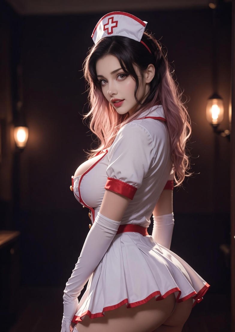 Stoute modellen in latex handschoenen omarmen gewaagde mode.